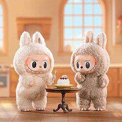 Labubu Dolls with Keychain – Light Grey & Cream, Good Condition