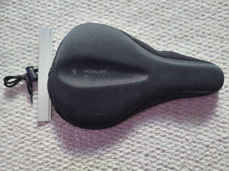 BTWIN Bike Bicycle Gel Seat Saddle Cover Comfort Black