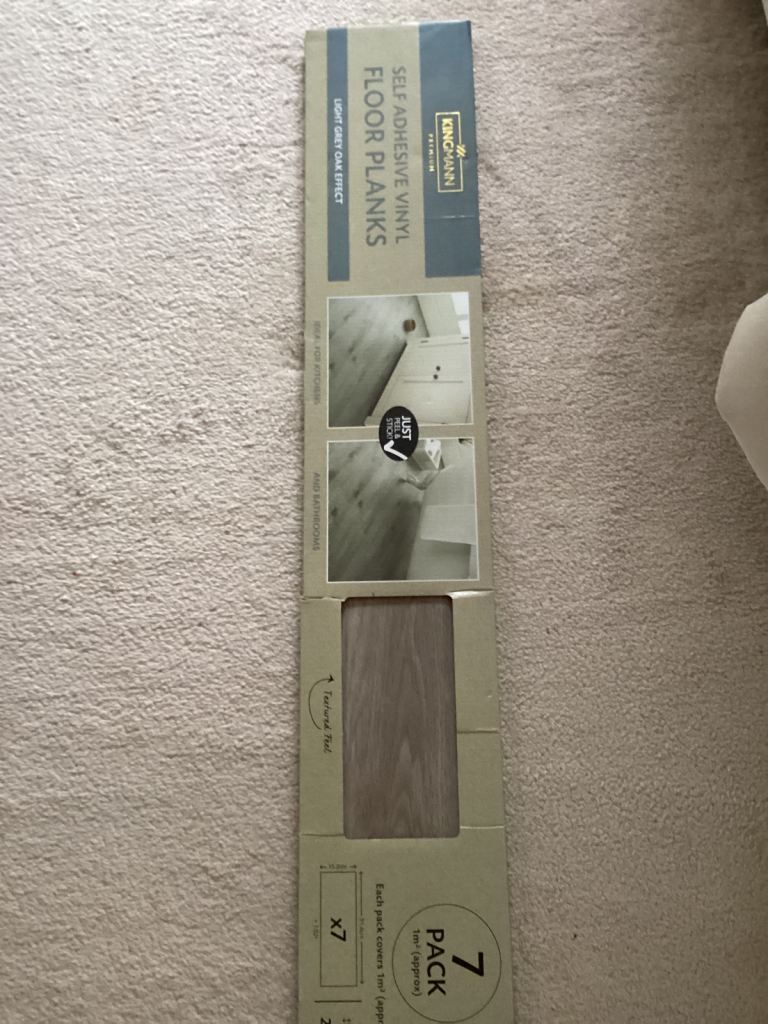 Self adhesive vinyl floor planks, 1 pack