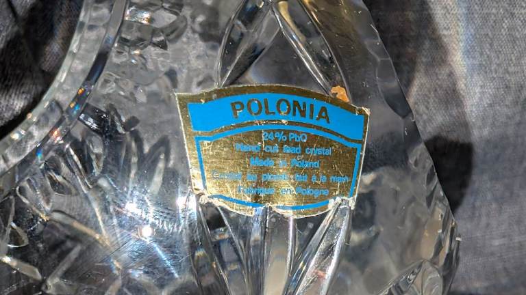 Crystal set of fruit baskets 