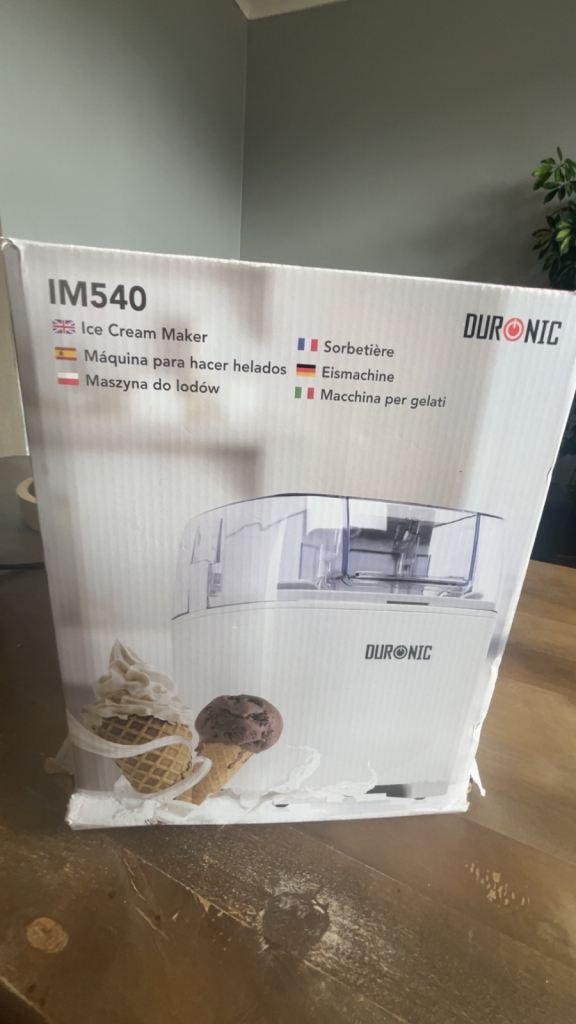 Duronic ice cream maker 