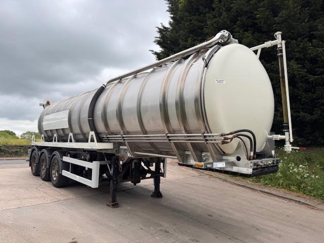 2015 CROSSLAND STAINLESS STEEL 30,000LTR VACUUM TANK TRAILER 