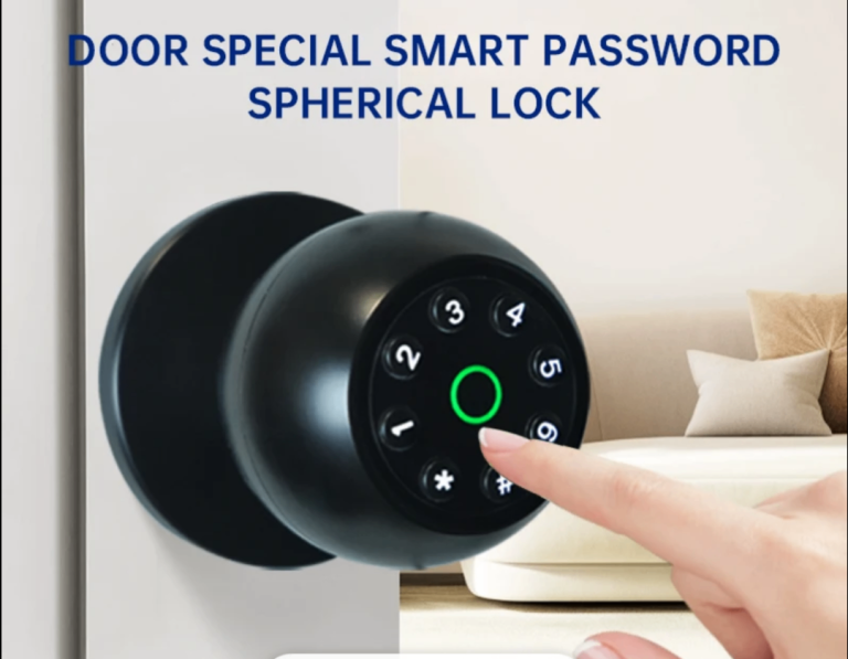 image for Smart Keyless Password Touchpad  Door Lock   Low Battery Alert & Dead Lock
