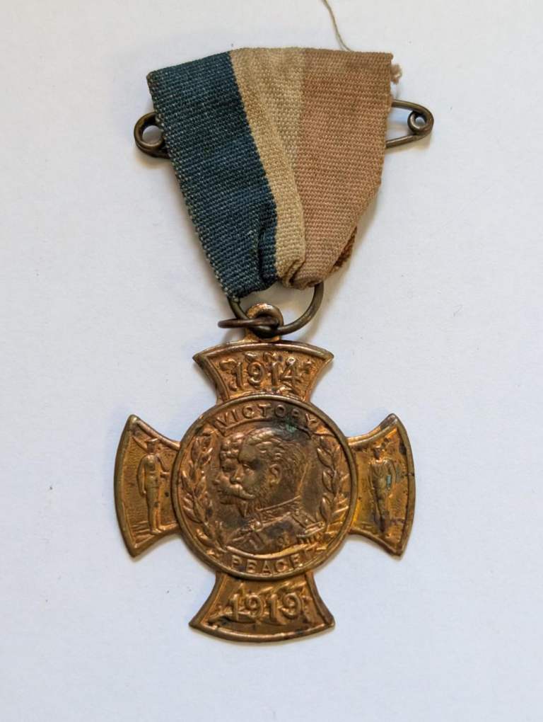 1914-1919 Victory Peace Medal King George V Stamped Metal