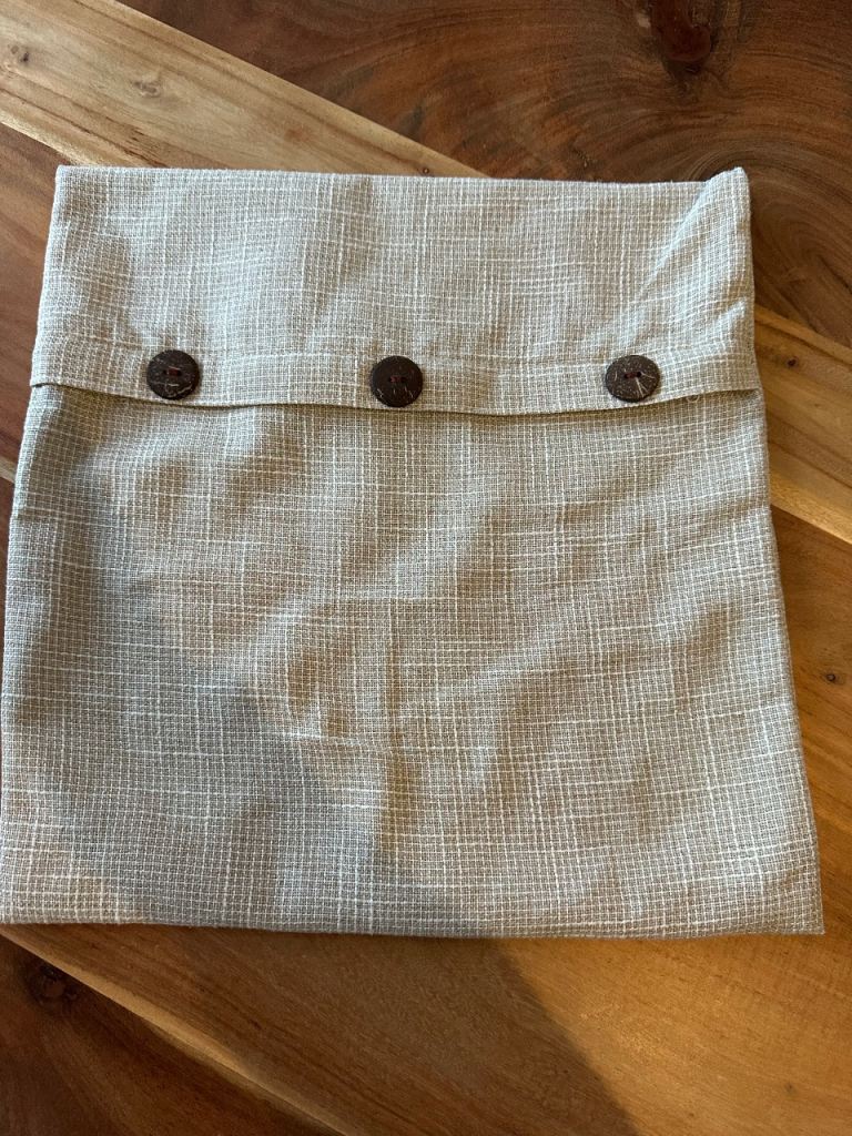 Button Cushion Covers x2 