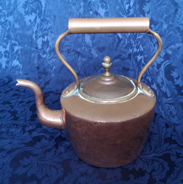 Small Antique Copper Kettle
