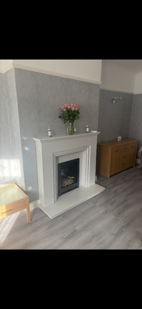 **Beautiful Marble Fireplace with Evonic Fires Electric Fire – Open to Offers**