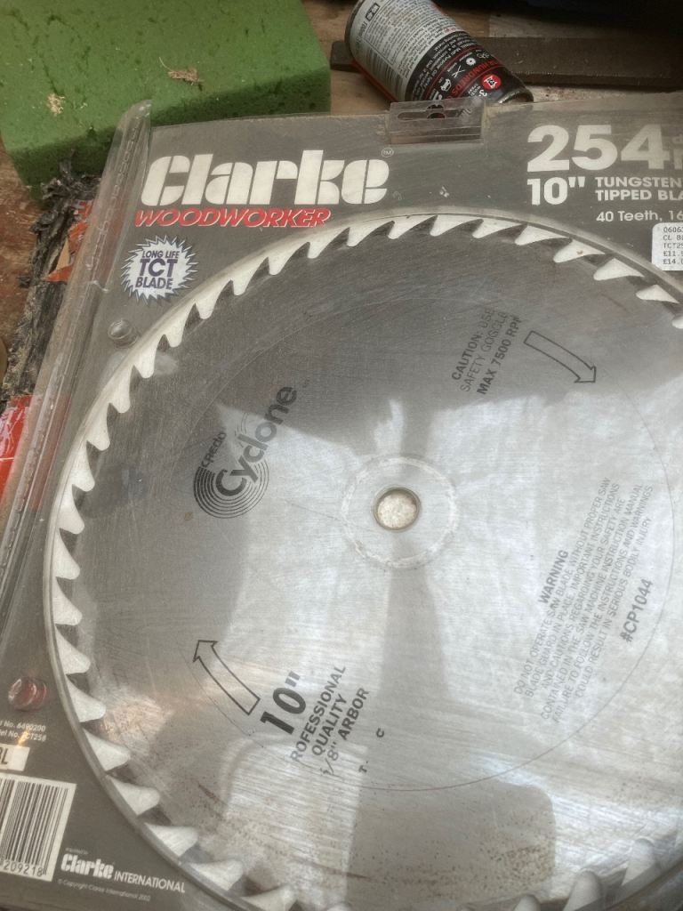 Clarke Woodworker 10" Tungsten Carbide Tipped Saw Blade 254mm