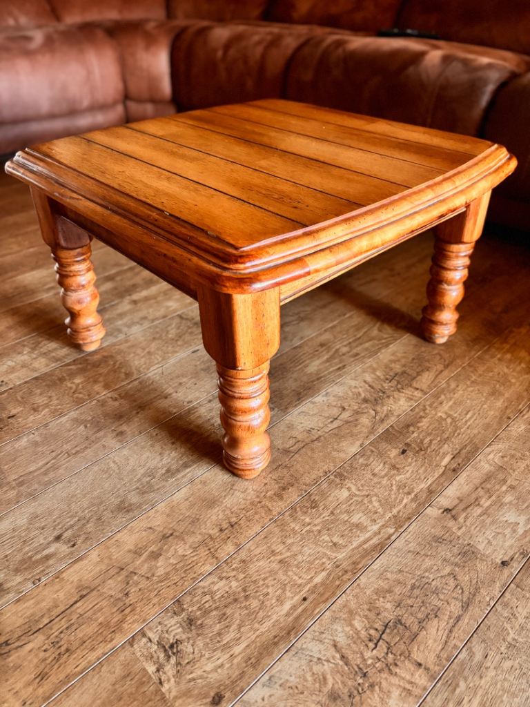 Good Condition Brown Wood Coffee Table