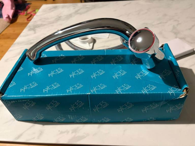 VADO Axces Astra Chrome Mono Kitchen Mixer Tap NEW Boxed + Hoses