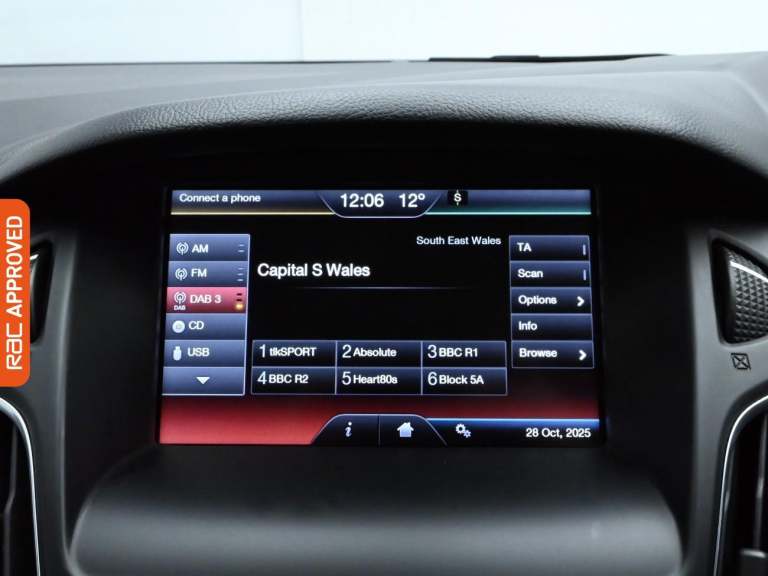 2015 Ford Focus 1.6 Zetec Hatchback 5dr Petrol Powershift Euro 6 (125 ps) Hatchback PETROL Automatic