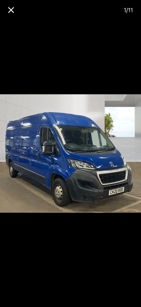 2020 Peugeot Boxer Low mileage 67k chain driving 2.2 BlueHDi H2 Professional Van 140ps PANEL VAN ...