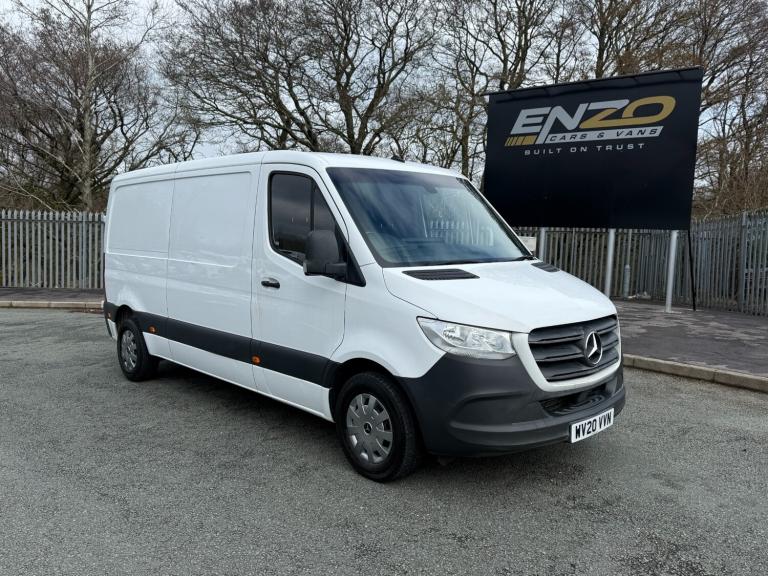 2020 20 REG MERCEDES-BENZ SPRINTER 314 2.1 DIESEL MWB L2H2 HIGH ROOF PANEL VAN