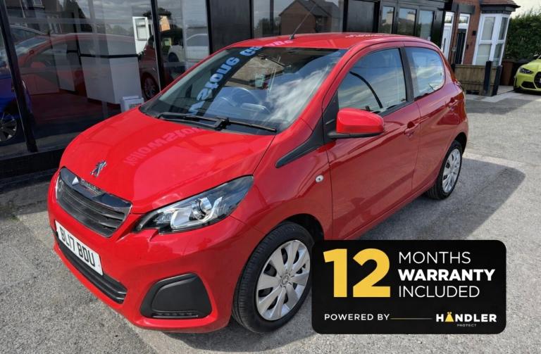 2017 Peugeot 108 1.0 Active 5dr HATCHBACK Petrol Manual