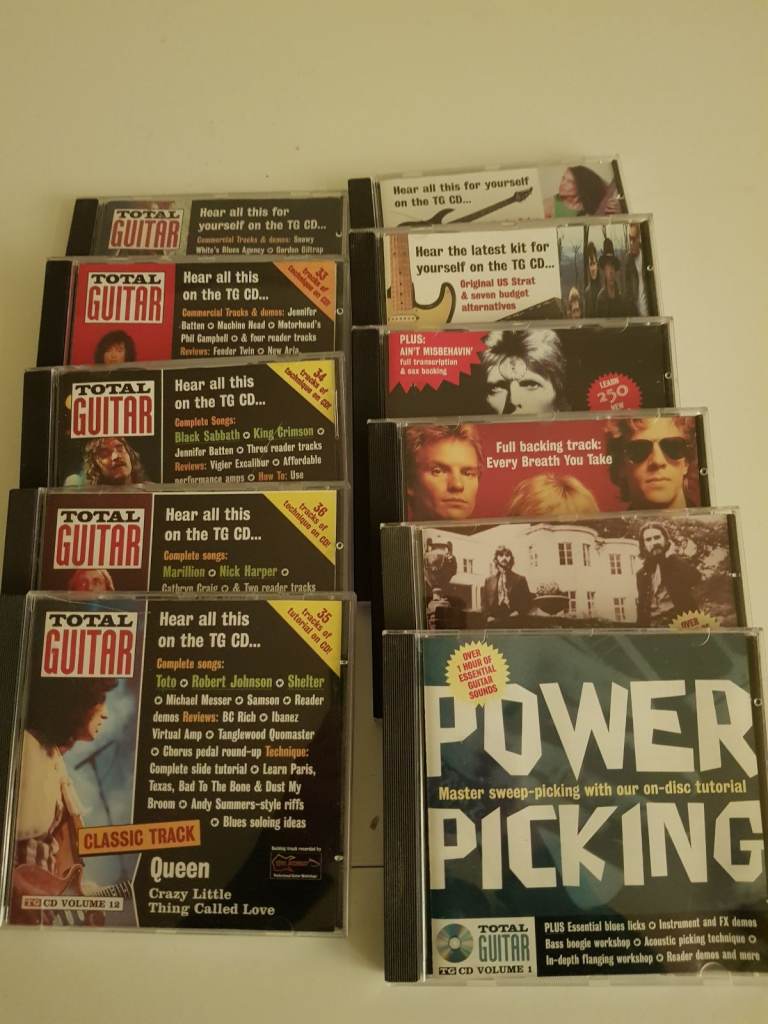 A Set of Total Guitar CDs.
