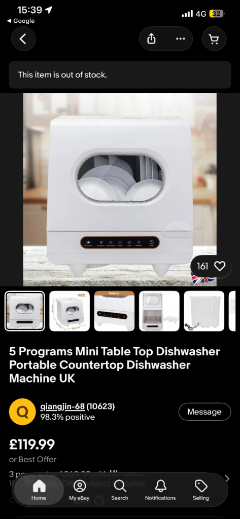 New Mini Table Top Dishwasher - Portable Countertop