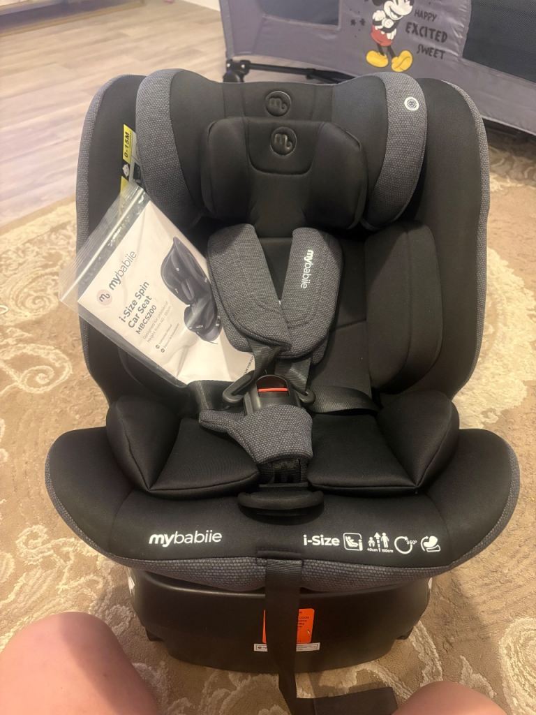 My Babiie i-Size Baby Car Seat – Grey, Spin Function