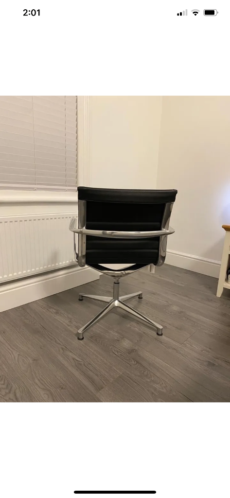 Icf Vitra Eames ae08 new leather chair aluminium frame