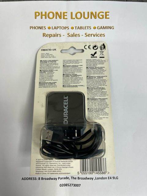 Duracell Micro USB Fast charger 2.4 amp
