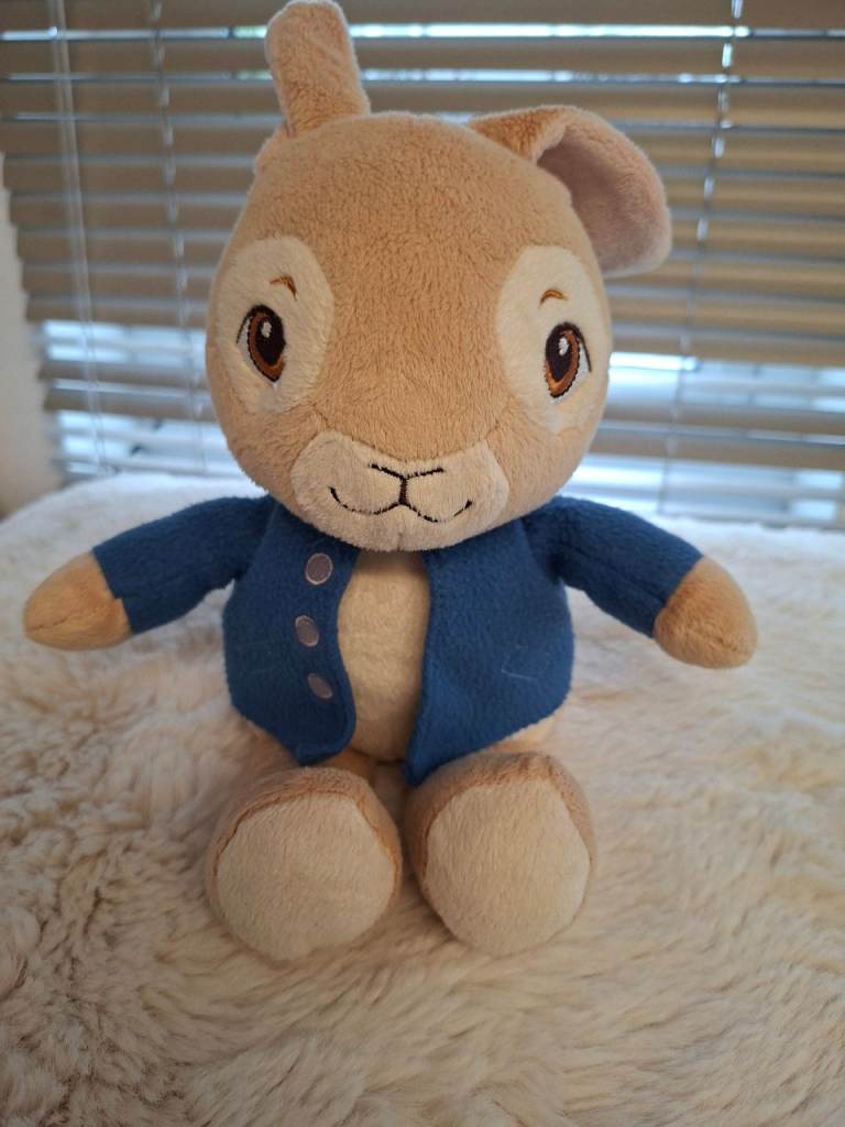 Lovely interactive Peter Rabbit soft toy