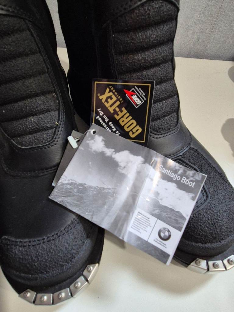 BMW Santiago Motorcycle Boots New Size 40 UK 7