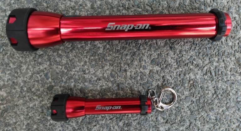 Snap-on Torch / Flashlight Set – Red, Good Condition