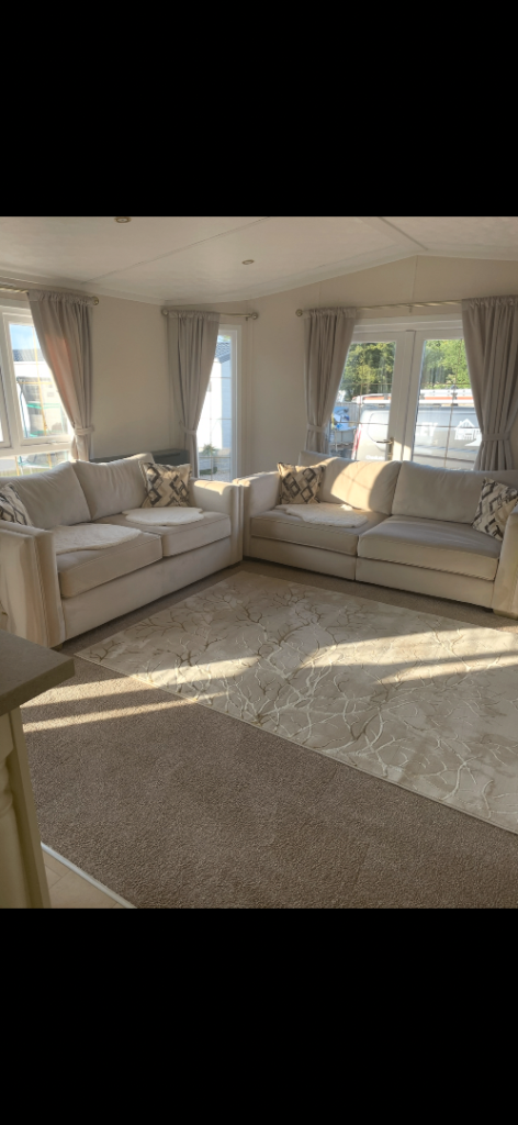 Sofology Beige Fabric Sofas – Good Condition