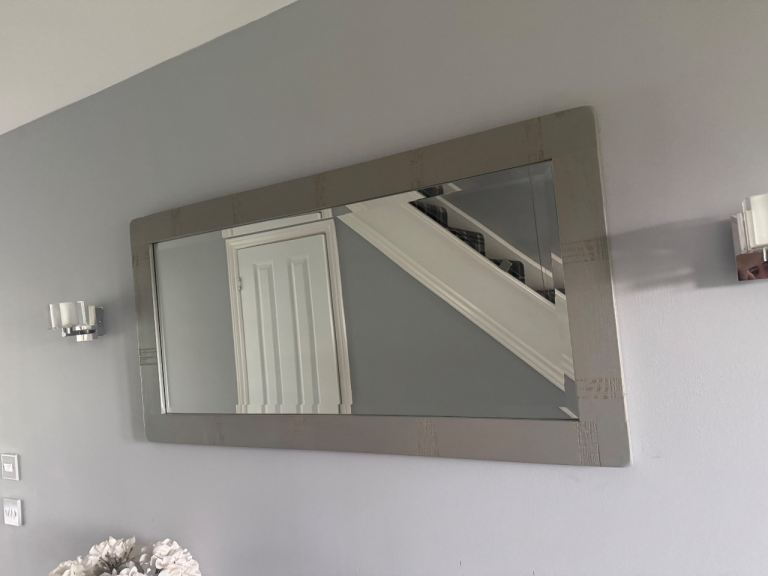 Large grey mirror