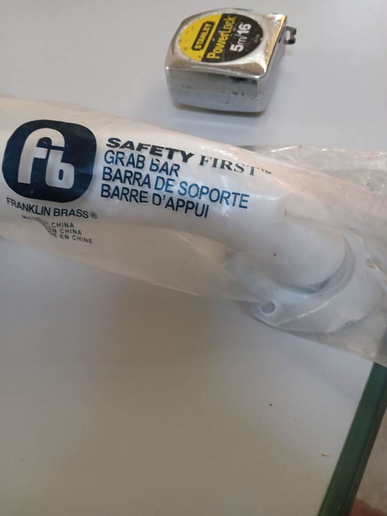 Safety First Grab Bar – White, New in Packaging