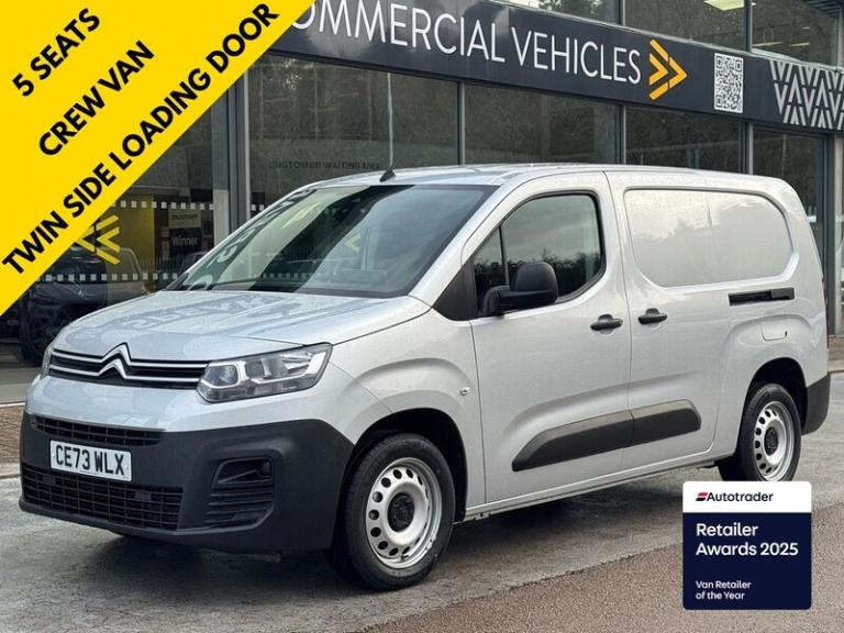 2023 Citroen Berlingo HDi 100ps 850 Enterprise XL Edition 5 Seat Kombi Crew Cab L2 LWB Crew Euro ...