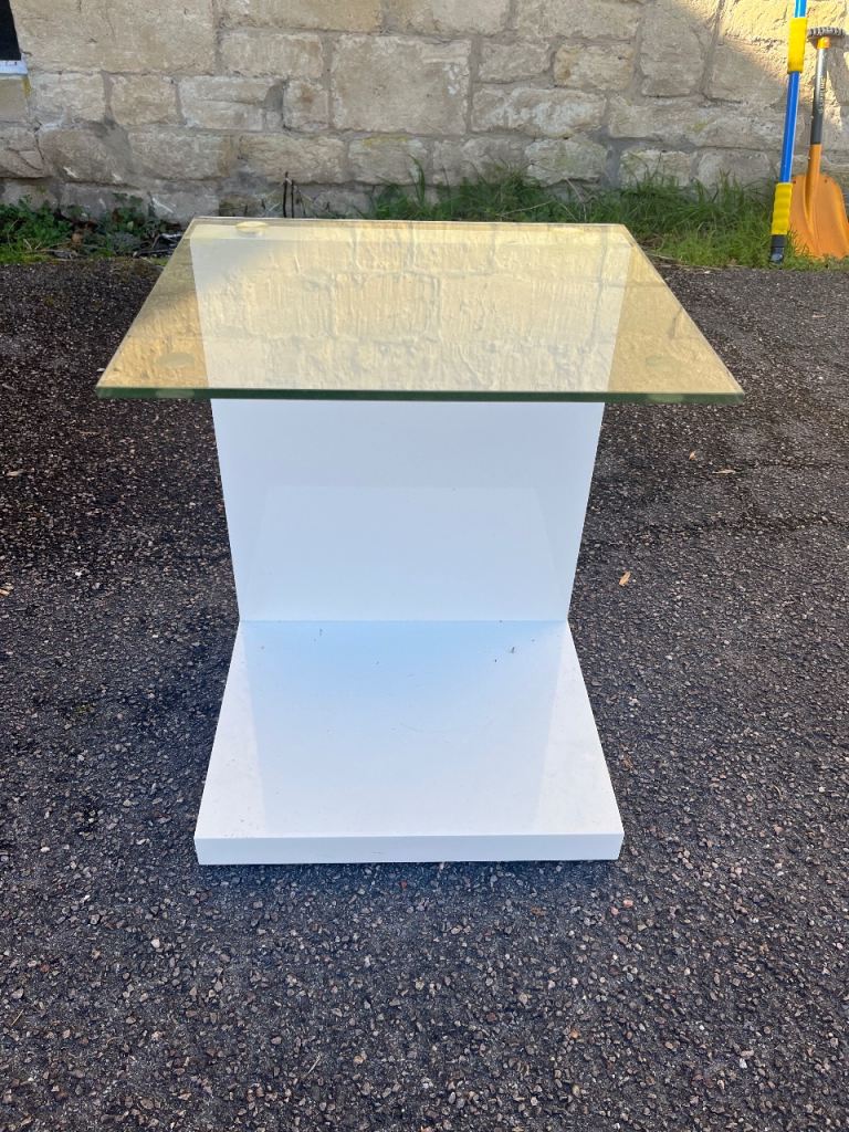 Glass top table