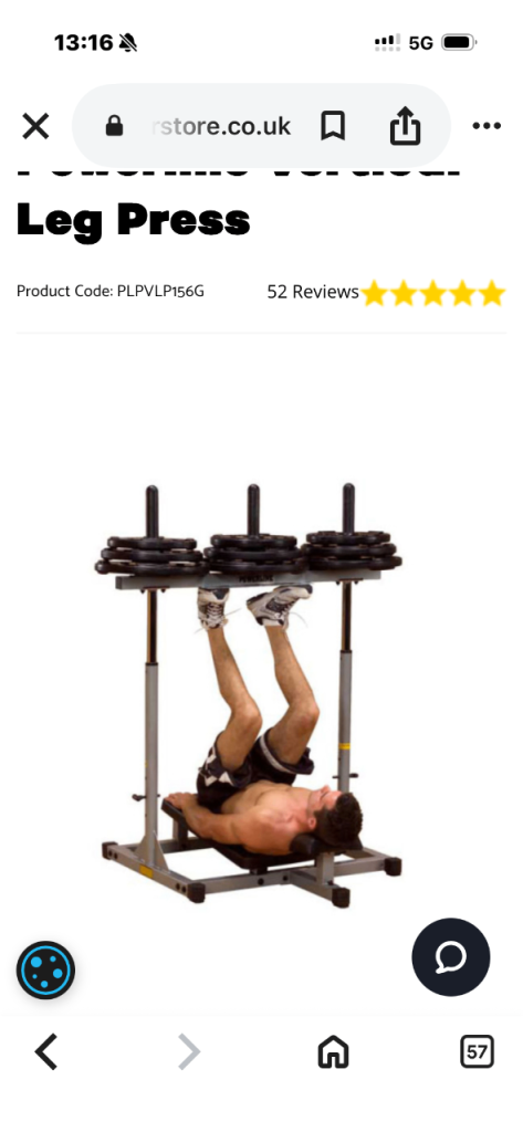 Leg press machine