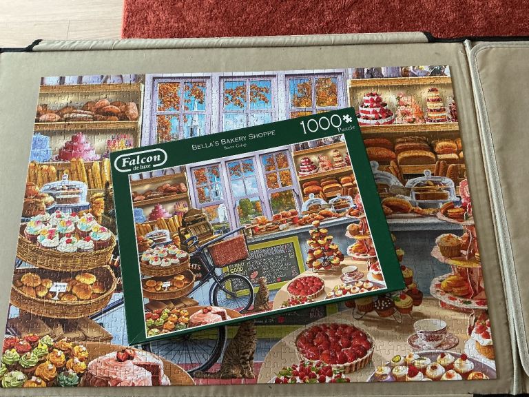 1000 piece Falcon de Luxe Jigsaw puzzle. Bella’s bakery shoppe 