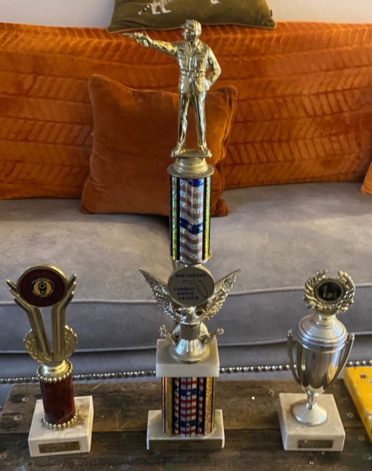 Shooting trophy vintage retro upcycle collectibles 