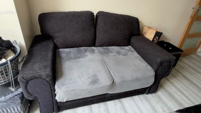 Comfortable 3 + 2  Seater Charcoal Sofa - Includes Extra Foam Padding!