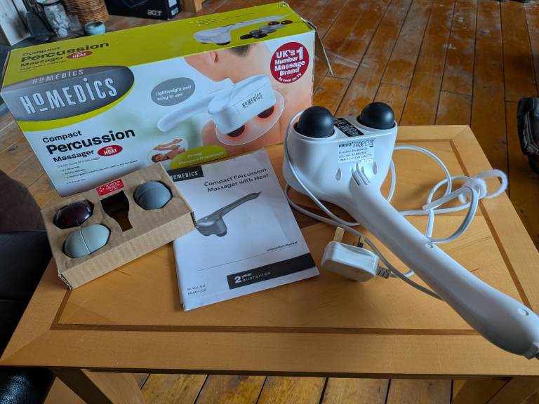 Compact Percussion Massager with Heat