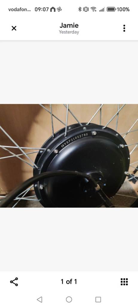 48v 27.5" 1500w hub motor