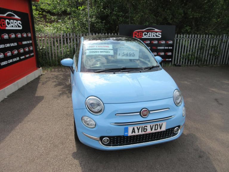 2016 Fiat 500 1.2 Lounge 3dr HATCHBACK Petrol Manual