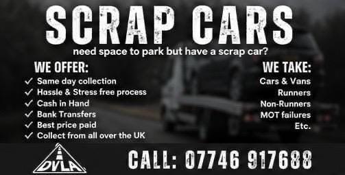 ♻️ SELL MY CAR - SCRAP MY CAR - REMOVE MY CAR - BEST PRICES PAID💲 - SELL MY VAN BIKE ♻️
