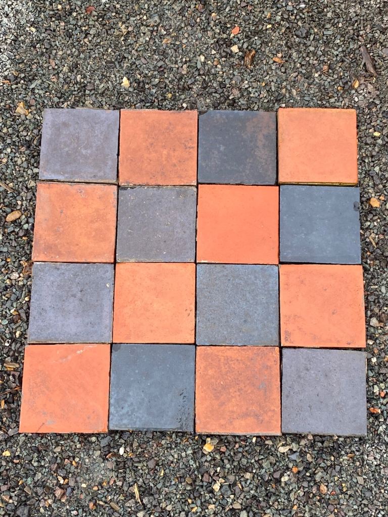Quarry tiles 6x6x1” Victorian original reclaimed 