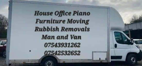 Reliable Man and Van Hire house office piano furniture move Rubbish removals service