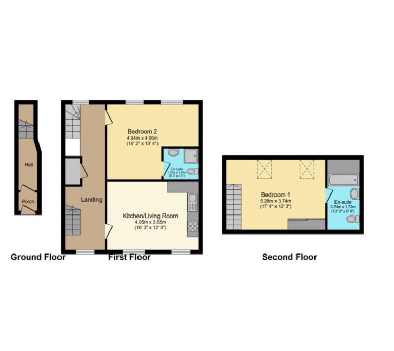 2 Bedrooms both with en suite in Luton LU1 to rent