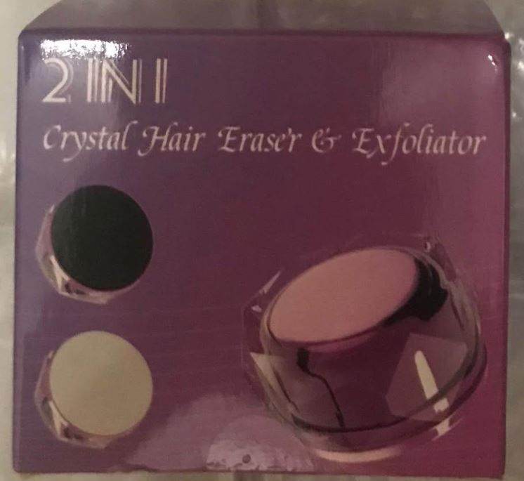 2-in-1 crystal hair eraser and exfoliator