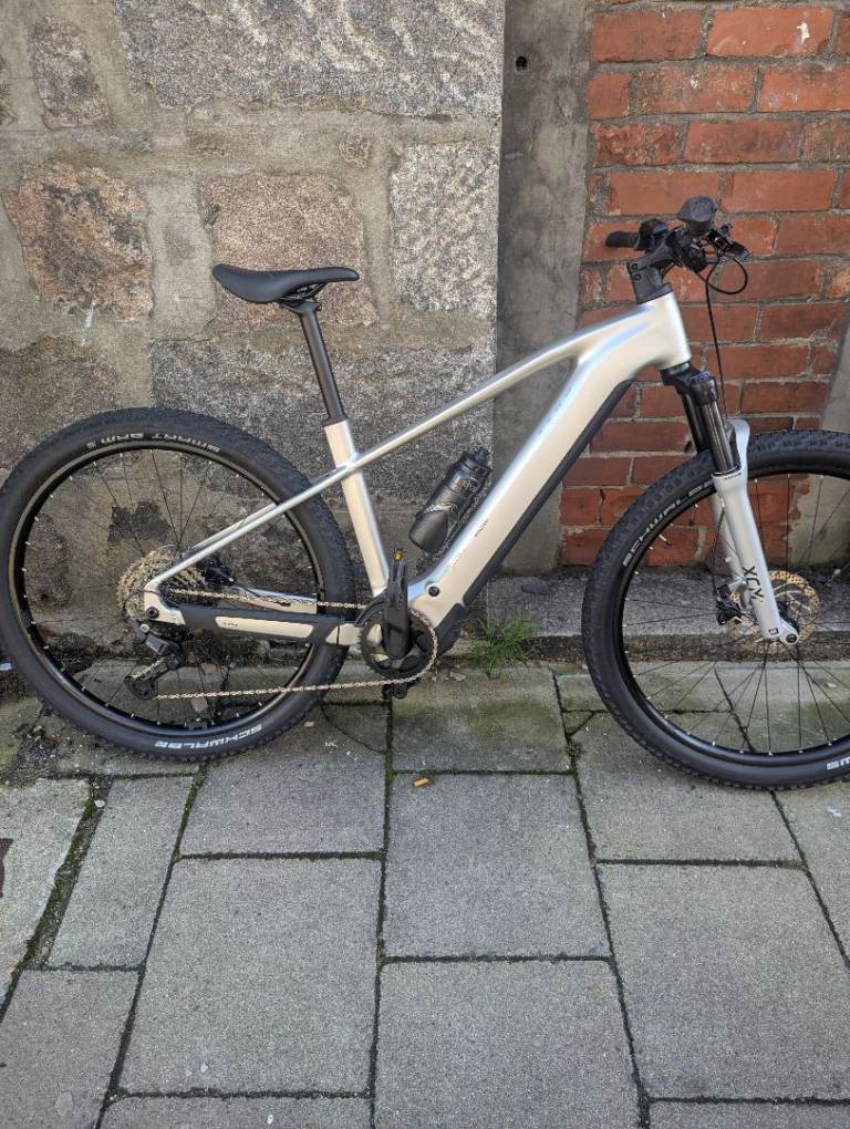 Cube Reaction 800 Electric Mountain Bike - Silver, As Good As New for Sale