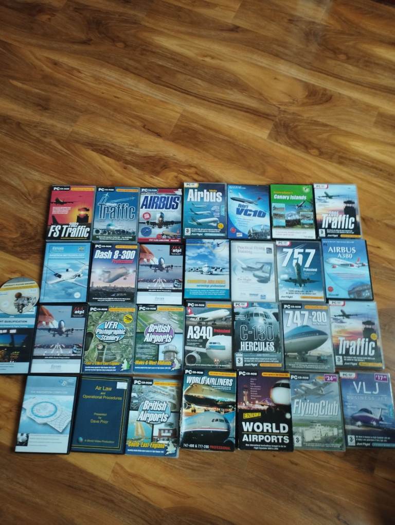 30 Flight Simulator Dvds 