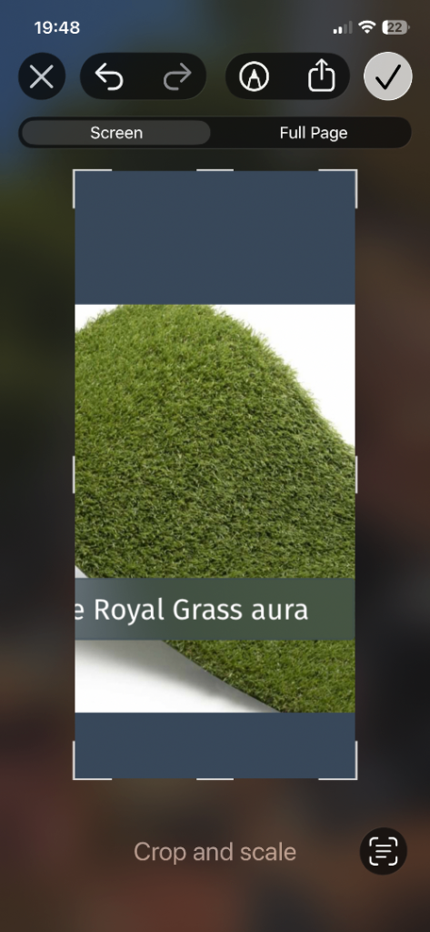 Artificial grass. 