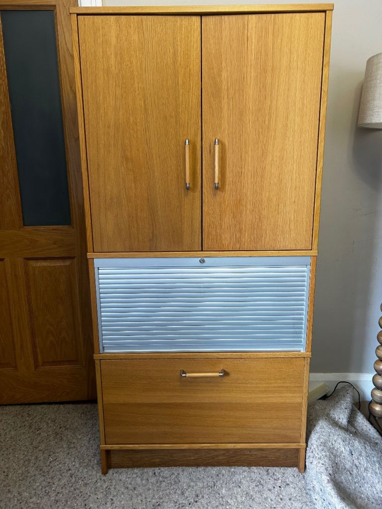 Oak filling cabinet