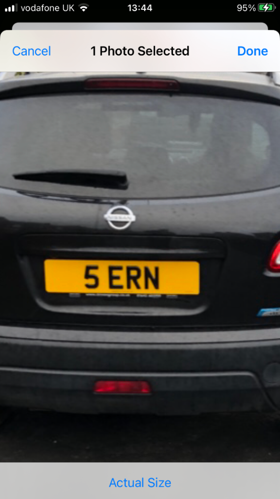 Private registration dateless number 4 digit