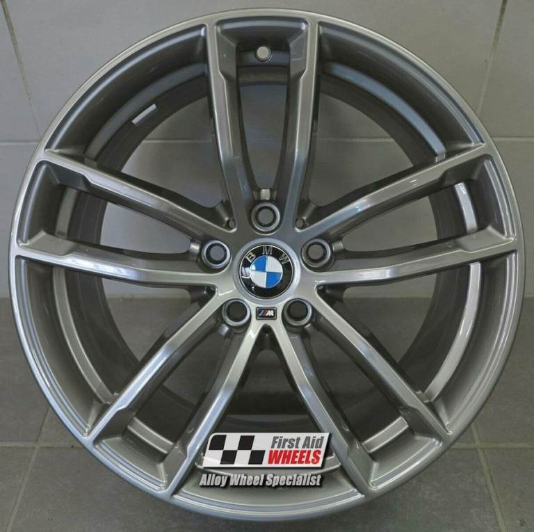 R534FG SWAP for Ours BMW 5 SERIES G30 G31 G38 4x 18'' GENUINE STYLE 662M FERRIC GREY ALLOY WHEELS