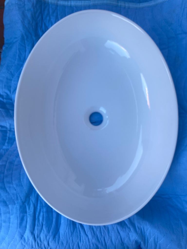 Fired Earth countertop oval basin bowl, ex-display, 56cm x 40cm, probably "Rio"